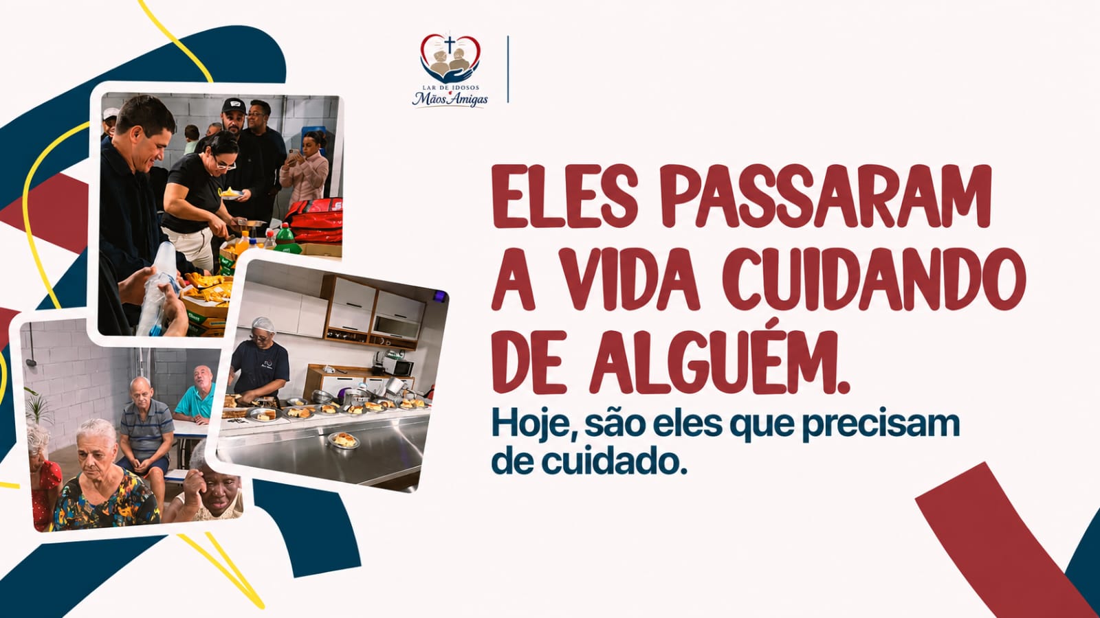 Eles passaram a vida cuidando de alguém. Hoje, são eles que precisam de cuidado.